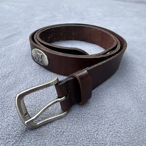 University Alabama Crimson Tide Zep-Pro Full Grain Leather Belt‎ Men’s 46 Brown